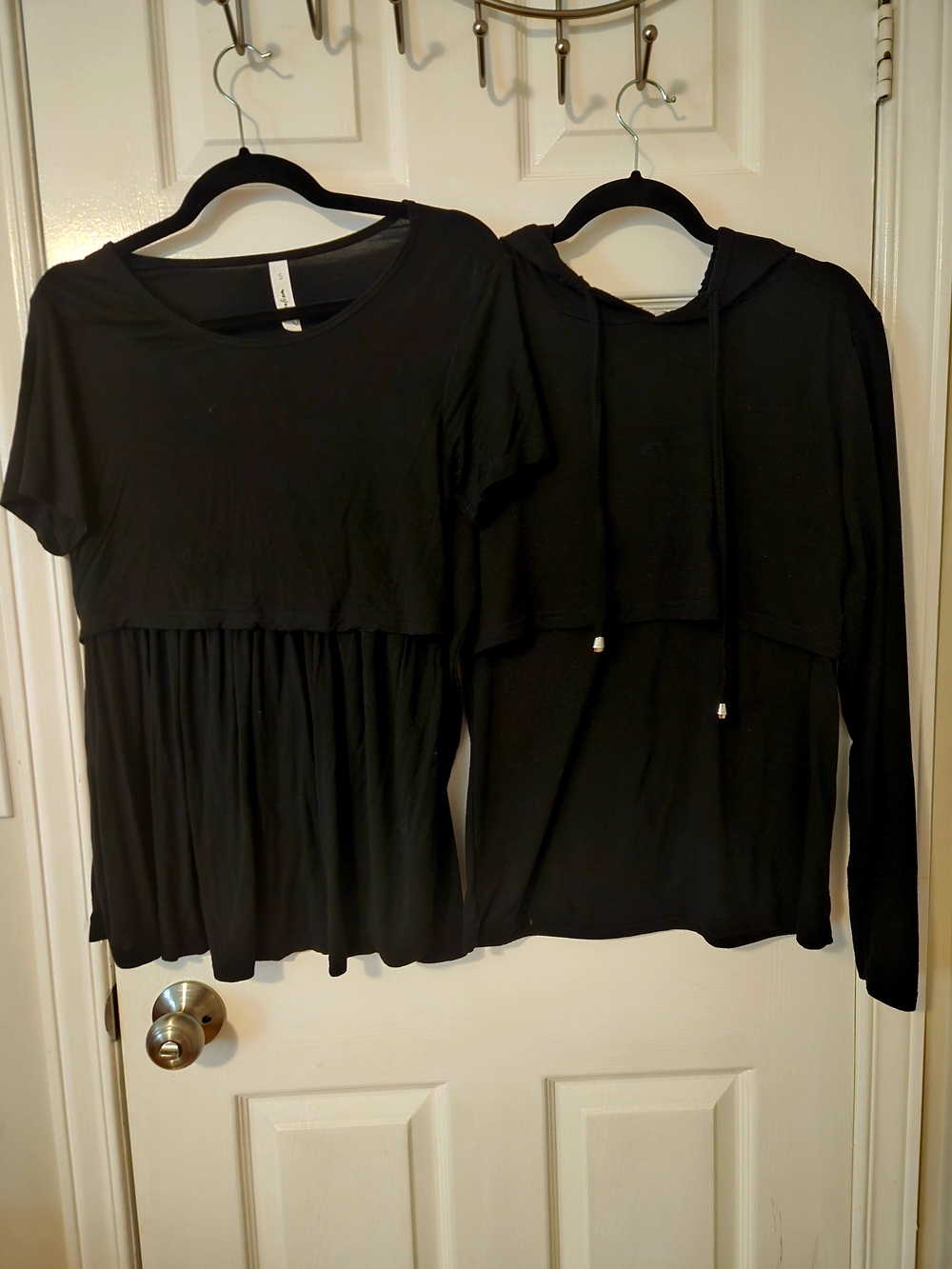 Nursing Tops 2 Pack Black!